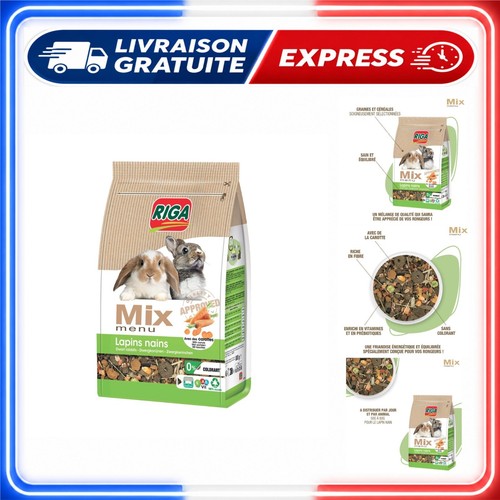 Riga menu mix pour lapins - menu,