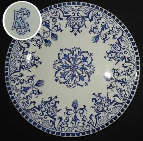 Gien fin xixème - xixème, assiette