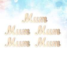 5pcs maman morceau de bois