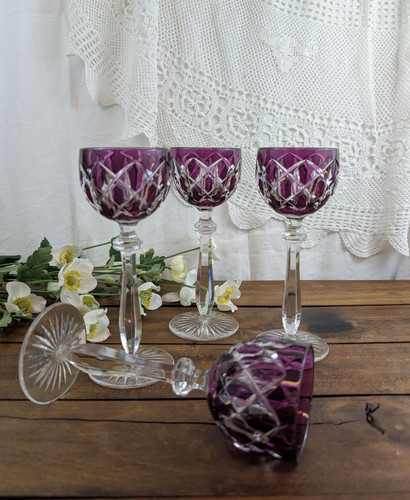 Verres vin en cristal - 4,