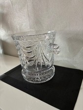 Seau à champagne en cristal taillé vintage – Élégant et raffiné