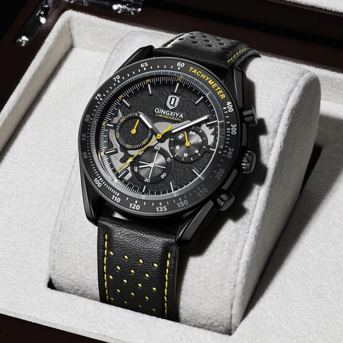 Montre homme quartz cuir - quartz,