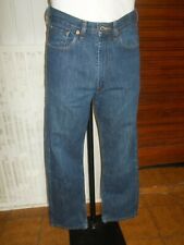 Pantalon jean droit coton bleu délavé brodé VOLCOM W28 L30 38FR  skate 19MA30