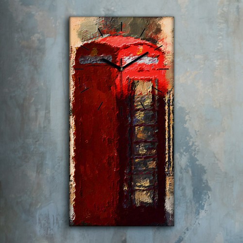 Horloge murale sur - toile, 30x60