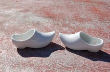 Limoges pair de sabot en porcelaine blanche 