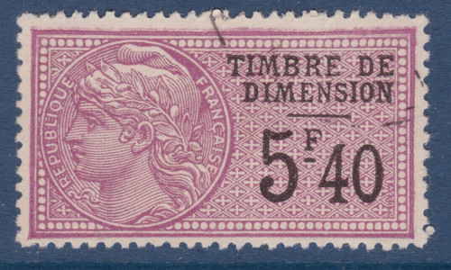 Timbre france fiscal dimension - fiscal,