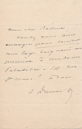 Alexandre dumas fils envoie - alexandre,