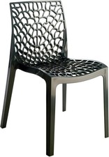 Chaise en plastique perforée