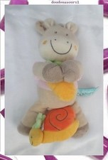 Doudou Cheval Ane Zébre Gris