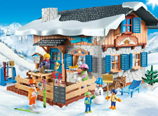 Playmobil -- Pièce de rechange -- Chalet avec skieurs 9280 -