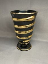 ANCIEN VASE CERAMIQUE NOIR ET