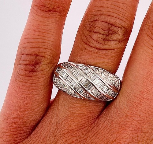 Bague pavée blanc - en,