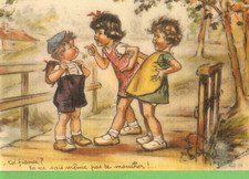 Germaine bouret carte postale - carte,