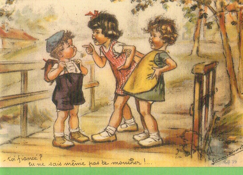 Germaine bouret carte postale - bouret,