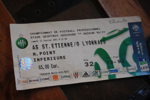 Ticket 90s asse st etienne - 90s,