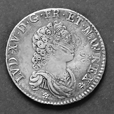 Louis XV demi écu  Vertugadin