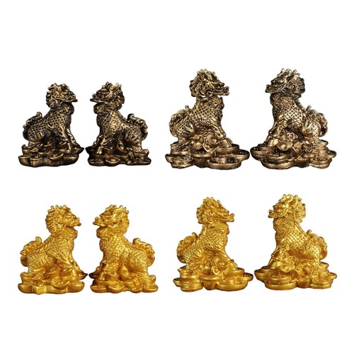 Paire figurines kylin - 1, de