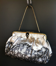 SAC MINAUDIERE HAUTE COUTURE AVEC STRASS VINTAGE  made in France