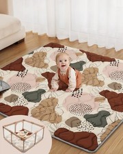 Tapis d'eveil Bebe épaissi Tapis de Jeux Bebe 127x127cm Antidérapant Lavable ...