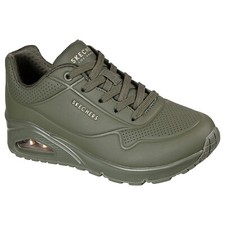 Skechers Femmes Rue Uno Support Sur Air Chaussures/Baskets 73690 Olive