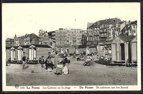 Cpa panne les cabines sur - panne,,