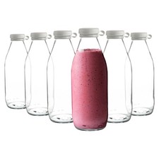 6x bouteilles de verre TALLO