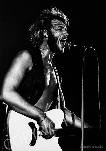 Photo johnny hallyday avec - a4,
