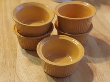 5 Ramequins terre cuite marron