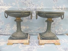 Paire de Cassolettes Horloge