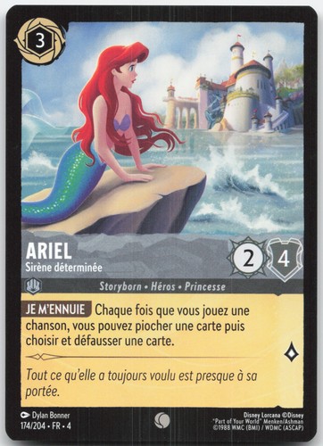 Carte lorcana ariel 174 204 - carte, 174/204