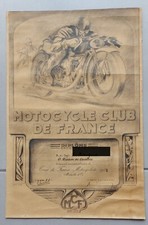 Rare Ancien diplôme MOTOCYCLE