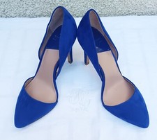 escarpins bleu roi en velours chaussures à talons :: Stradivarius :: pointure 38