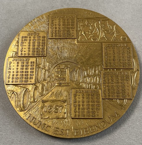 Medaille bronze calendrier - de,