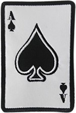 Expression Sociale As De Pique - Patch Brodé À Coudre - 2,25" X 3,4"