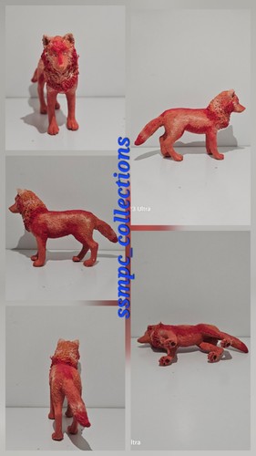 Schleich custom repainted wolf - repainted,