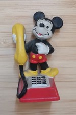 FIGURINE MICKEY MOUSE AVEC SON TELEPHONE.  1981. BULLY