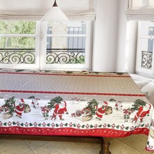 Nappe Papa Noël rectangle polyester Anti tache Infroissable 2m40 x 1m50 - MCTISS