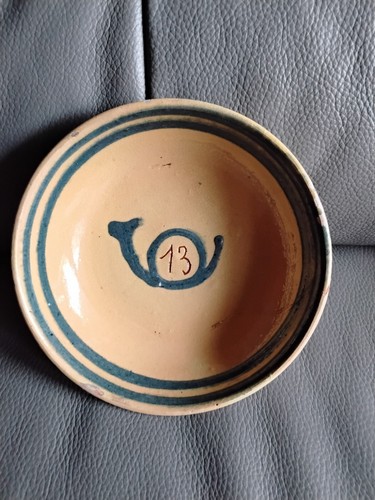 Assiette ancienne poterie - assiette,