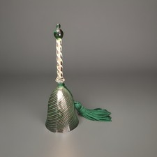 Sonnette Clochette De Table Verre Filigrané Or Murano Très Bon État