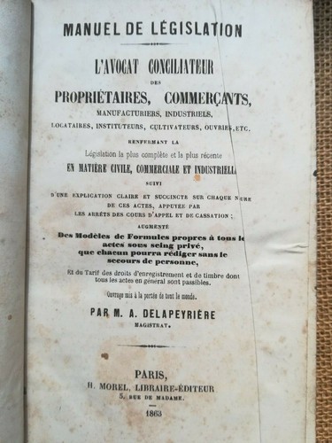 1863 droit manuel de - 1863,