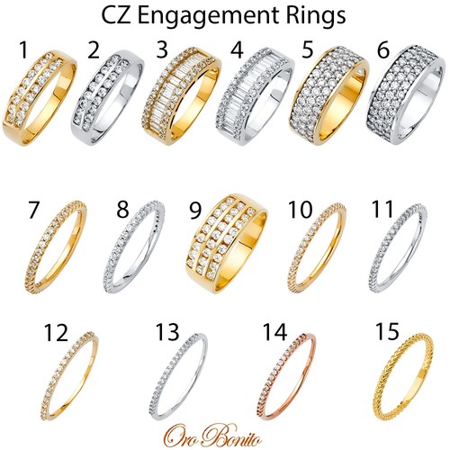 14k yellow white - white, round