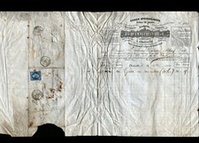 CHARLEVILLE (08) USINE / ARMES de GUERRE "JACQUEMART & QUEYROY" Facture en 1861