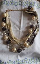 Collier De 7 Rangées De Perles Fantaisie