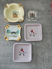 Lot de 5 cendriers vintage –