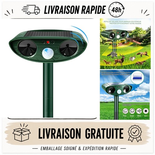 Répulsif ultrasons solaire