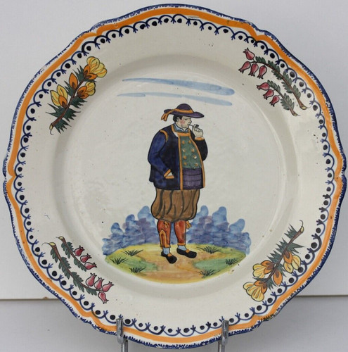 Assiette ancienne faience - assiette,