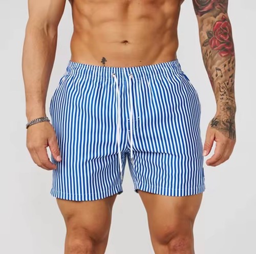 Short homme rayé - , été