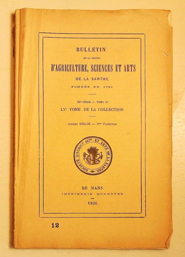 Bulletin sarthe 1936 - 1936, chêne
