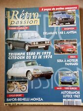 AI020 Rétro Passion 2000 N°128 Triumph 2500 Citroën DS23 Autobianchi Lutèce