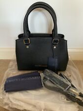 Sac à main noir Tru Trussardi neuf avec étiquettes avec matériel en or
